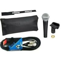 SHURE SM58 ORIGINALE MICROFONO CARDIOIDE x CANTO VOCE + CAVO XLR + Kit Accessori