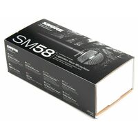 SHURE SM58 ORIGINALE MICROFONO CARDIOIDE x CANTO VOCE + CAVO XLR + Kit Accessori