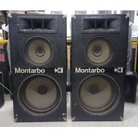 Montarbo 420 Casse Amplificate Attive 3 Vie in Legno 18"