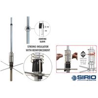ANTENNA CB SIRIO MONSOON 5/8 TARABILE ALLA BASE 26 - 30 MHz 3000W CW