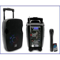 SINEXTESIS TRP08A-Mp3 Cassa Amplificata Attiva Diffusore Trolley 200W Ricaricabile