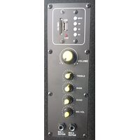 LM-08B COPPIA CASSE ACUSTICHE AUDIO AMPLIFICATE ATTIVE KARAOKE BLUETOOTH USB SD MP3 Radio FM