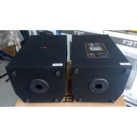 LM-08B COPPIA CASSE ACUSTICHE AUDIO AMPLIFICATE ATTIVE KARAOKE BLUETOOTH USB SD MP3 Radio FM