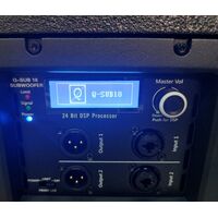 OQAN Q-SUB 18 - Subwoofer Attivo 1200W 18" con DSP (Nuova Serie) Amplificatore di Ultima Generazione