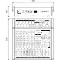 PROEL MQ1222X MIXER AUDIO 12 CANALI CON DSP EFFETTI DIGITALI USB e BLUETOOTH (Ultima Produzione)