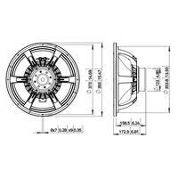 LaVoce WAN153.00 Woofer al Neodimio da 15" 1000W 8 Ohm