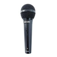 EIKON DM800 Nero Microfono Dinamico per Voce Karaoke completo di cavo XLR 5 metri
