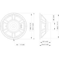 LaVoce WSN122.50 Woofer al Neodimio da 12" 500W 8 Ohm