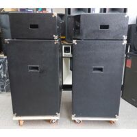 Montarbo 450A Coppia Casse Amplificate Attive Vintage