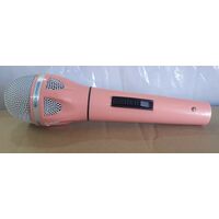 Microfono Rosa Pink Perlato Dinamico per Voce Canto Parlato Karaoke + cavo