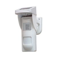 Sensore movimento PIR solare con sistema sonoro e flash LED