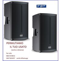 FBT X-lite 112A V2 Coppia Casse Amplificate Attive Professionali 12" 3000W Bluetooth 5.0