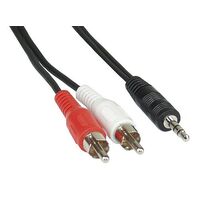 CAVO PROLUNGA AUDIO 2 CONNETTORI RCA - JACK STEREO 3,5 X PC TV MP3 3,5MT
