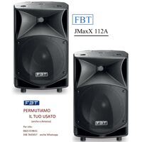 FBT JMaxX 112A V2 Coppia di Casse Amplificate Attive Professionali 1800W
