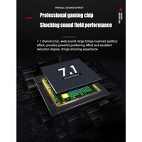 Cuffie da gaming con microfono virtual 7.1 audio con illuminazione