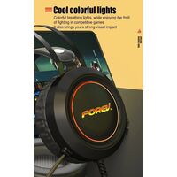 Cuffie da gaming con microfono virtual 7.1 audio con illuminazione