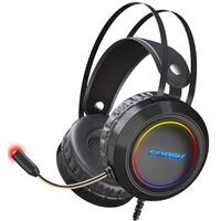 Cuffie da gaming con microfono virtual 7.1 audio con illuminazione