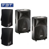 FBT JMaxX 112A V2 + Cover V64 Coppia Casse Amplificate Attive Professionali 1800W