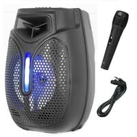 CASSA BLUETOOTH USB PORTATILE RICARICABILE DIFFUSORE ALTOPARLANTE LED