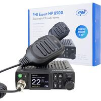 PNI Escort HP 8900 ASQ Radio CB 12V/24V RF, Roger Beep, CTCSS-DCS, Dual Watch AM/FM