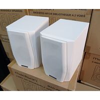 Madison MAD-4WH Diffusori da Scaffale Coppia Casse Acustiche 60W 4 Ohm Bianche