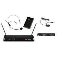 Energy WR-108DR Radio Microfono ad Archetto + Lavalier  Sistema Wireless WI-FI Diversity
