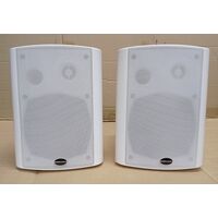 MONTARBO AS-20W Coppia di Casse da Parete Muro Sistema Amplificato Attivo per Filodiffusione
