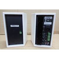 MONTARBO AS-20W Coppia di Casse da Parete Muro Sistema Amplificato Attivo per Filodiffusione
