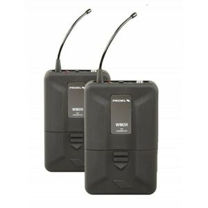 PROEL WM202DH Dual Radio Microfono Wireless UHF Professionale ad Archetto Doppio