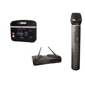 Eikon By Proel WM100M Radio Microfono Wireless VHF con 2 antenne + Valigetta in ABS
