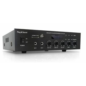 AMPLIFICATORE AUDIO PA 100V FILODIFFUSIONE IN LOCALI PUB RISTORANTE PALESTRA
