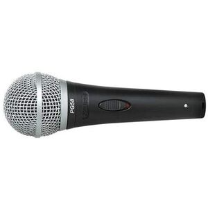 Shure PG58 XLR B Microfono Dinamico con Custodia, Cavo, Clip e Zipper