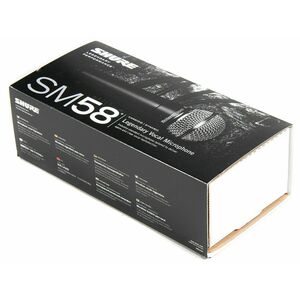 SHURE SM58 ORIGINALE MICROFONO CARDIOIDE x CANTO VOCE + CAVO XLR + Kit Accessori