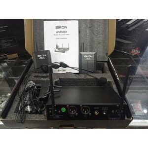 Eikon WM101DH Radio Microfoni Wireless UHF Doppio Archetto 2 Antenne + Display