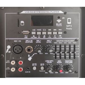 BK-152 Cassa Amplificata Attiva 15" 1000W Bluetooth/USB/Scheda SD + telecomando