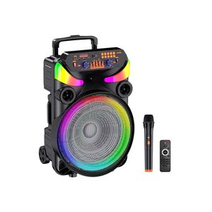 Cassa acustica portatile ricaricabile trolley 15" Bluetooth TWS/SD/USB