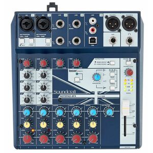 Soundcraft Notepad 8FX Mixer Audio Analogico con Effetti Lexicon