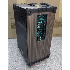 Winford D-12 Cassa acustica portatile ricaricabile trolley Professionale 12" 80W Bluetooth/SD/USB in Legno