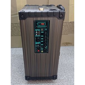 Winford D-12 Cassa acustica portatile ricaricabile trolley Professionale 12" 80W Bluetooth/SD/USB in Legno