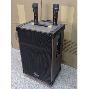 Winford D-12 Cassa acustica portatile ricaricabile trolley Professionale 12" 80W Bluetooth/SD/USB in Legno