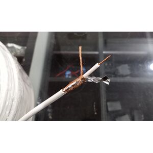 RG-58AU BIANCO CAVO COASSIALE DOPPIA SCHERMATURA PER ANTENNA CB HF VHF