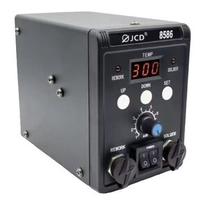JCD 8586-B Stazione saldante con pistola ad aria calda ed ugelli 700W