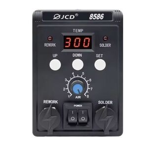 JCD 8586-B Stazione saldante con pistola ad aria calda ed ugelli 700W