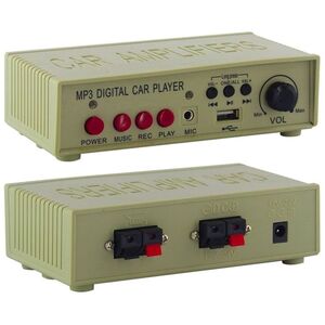 Megafono da Auto con Amplificatore 40W Microfono Ambulante