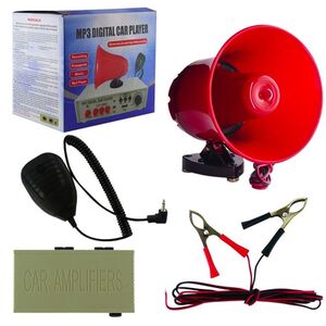 Megafono da Auto con Amplificatore 40W Microfono Ambulante