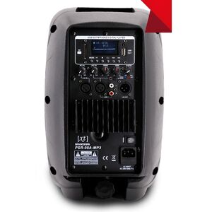 SINEXTESIS PSR08A-Mp3 Cassa Amplificata Diffusore Attivo 200W 8″ con Display LCD, Player Mp3 (USB/SD), Radio FM e Telecomando