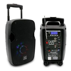SINEXTESIS TRP08A-Mp3 Cassa Amplificata Attiva Diffusore Trolley 200W Ricaricabile
