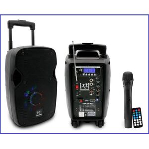 SINEXTESIS TRP08A-Mp3 Cassa Amplificata Attiva Diffusore Trolley 200W Ricaricabile