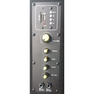 LM-08B COPPIA CASSE ACUSTICHE AUDIO AMPLIFICATE ATTIVE KARAOKE BLUETOOTH USB SD MP3 Radio FM