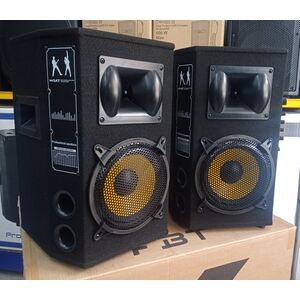 LM-08B COPPIA CASSE ACUSTICHE AUDIO AMPLIFICATE ATTIVE KARAOKE BLUETOOTH USB SD MP3 Radio FM